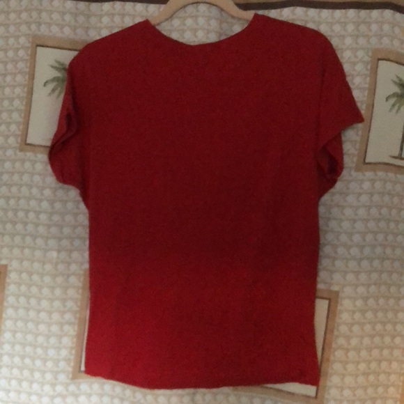 Oversized T red cotton size S - Picture 4 of 4